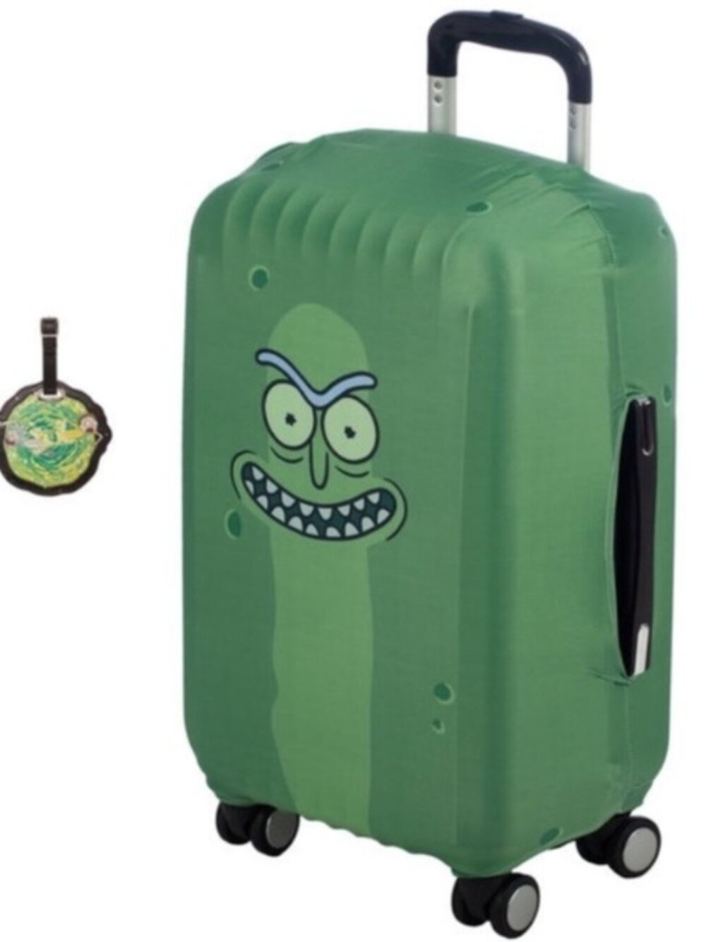 Rick and Morty Luggage Tag Suitcase Sleeve Set